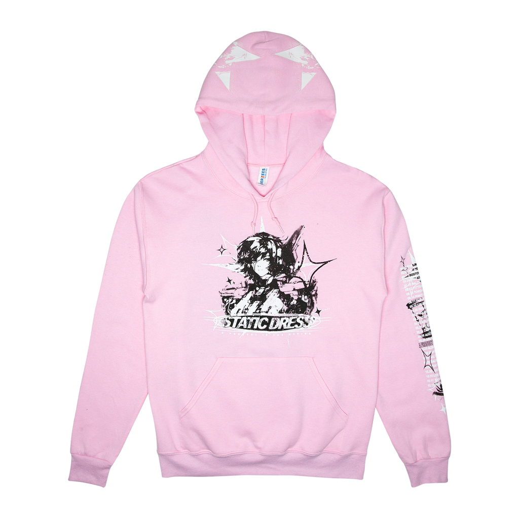 TOUR DATES PINK HOODIE