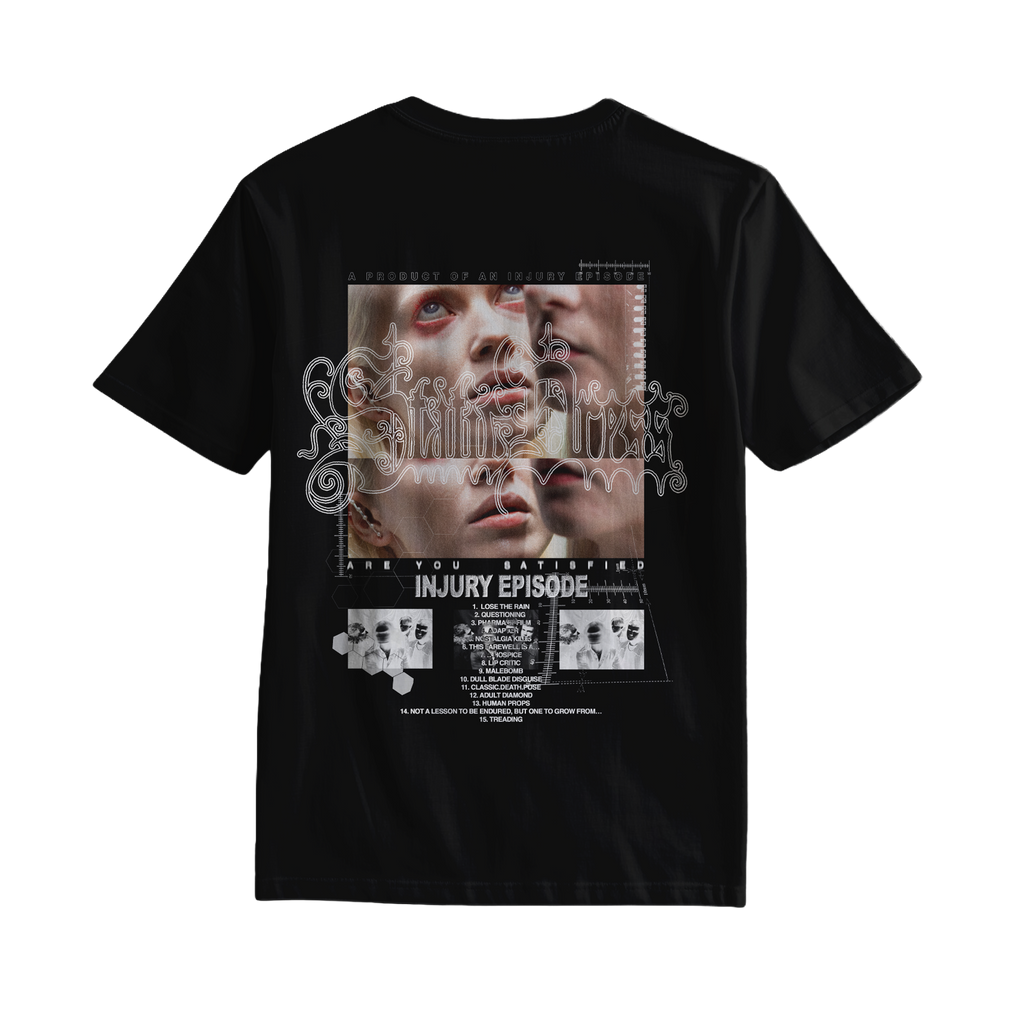 Static Dress - 'Split Lip' Black Tee