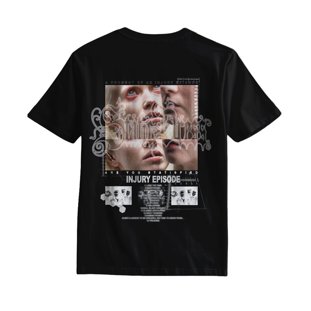 Static Dress - 'Split Lip' Black Tee