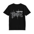 Static Dress - 'Split Lip' Black Tee